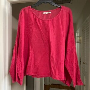 XiRENA Red Oversized Top